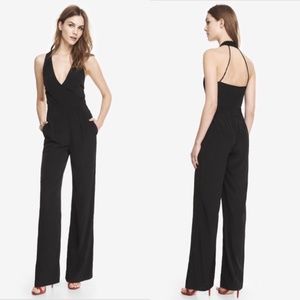 EXPRESS Sexy Black Halter Wide Leg Jumpsuit 8